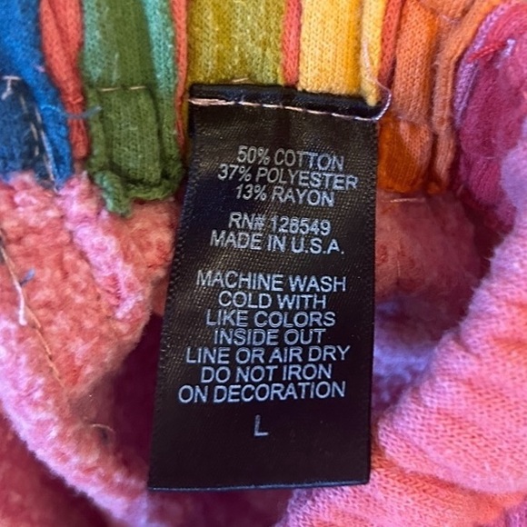 Aviator Nation Classic 5 Stripe Cotton Blend French Terry Sweatpants, Size L - Picture 4 of 5